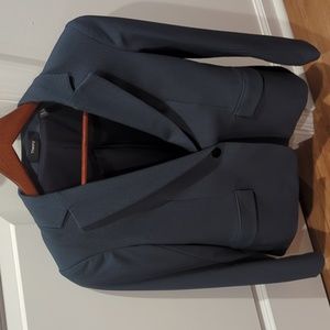 Theory Size 4 Blue Suit Jacket